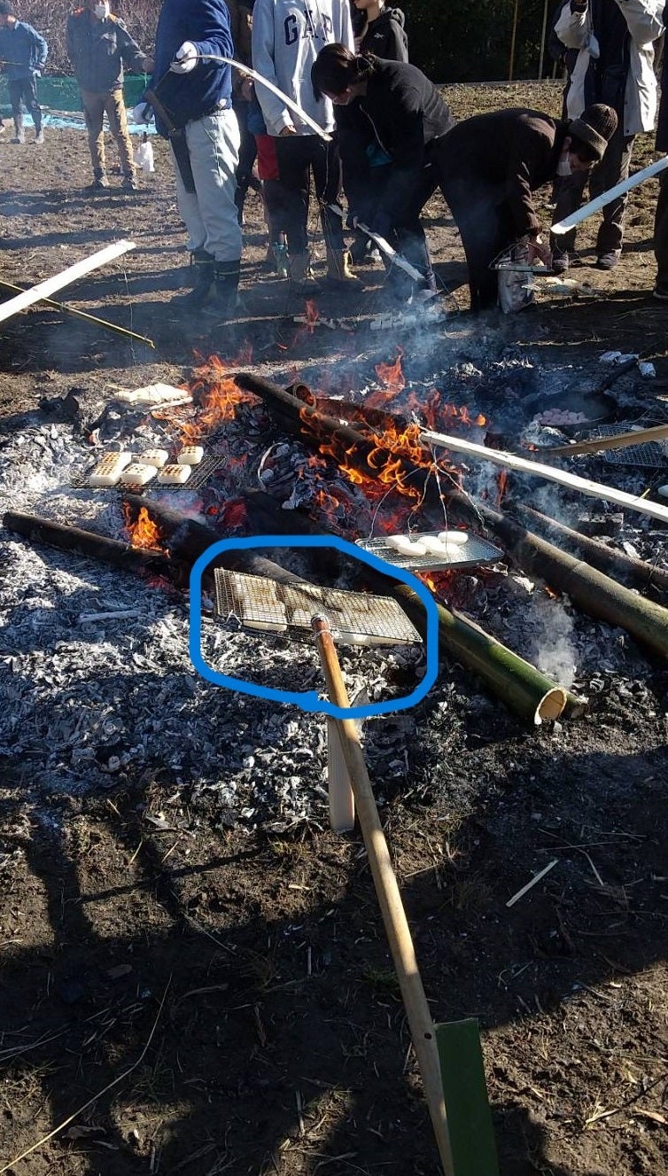 2024年 奥の谷で恒例の「どんど焼きと餅つき」を開催