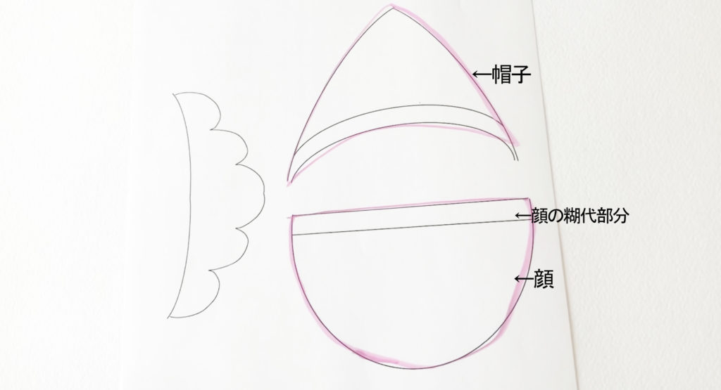 折り紙のサンタ帽の作り方を手順を追って説明します。のイラスト素材・ベクター Image 49870949