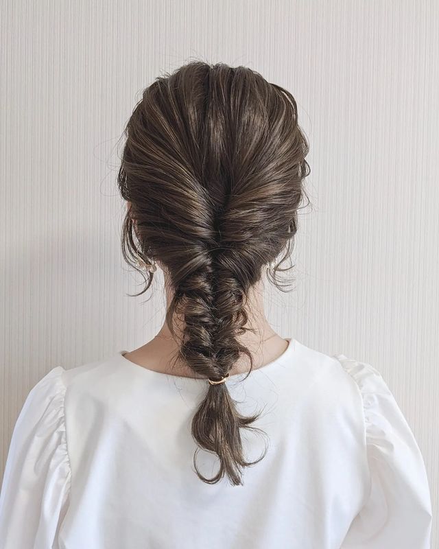 お祭りヘアアレンジ 金箔ヘアアレンジ 編み込みアレンジ：L183526386ピークアブー アヴェダ ギンザシックス PEEK-A-BOO AVEDAGINZASIX のヘアスタイルホットペッパービューティ