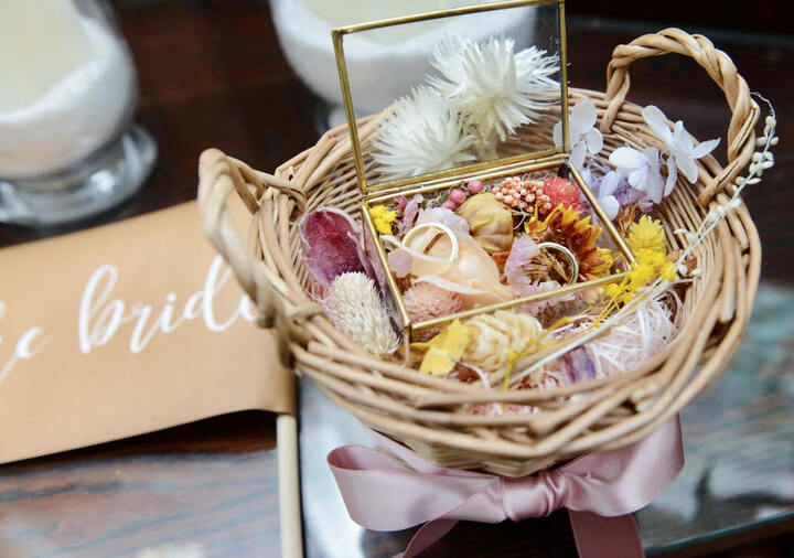 リングピロー♪かごのセット♪DIY♪