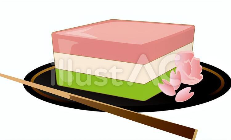 ひな祭りに菱餅サンド