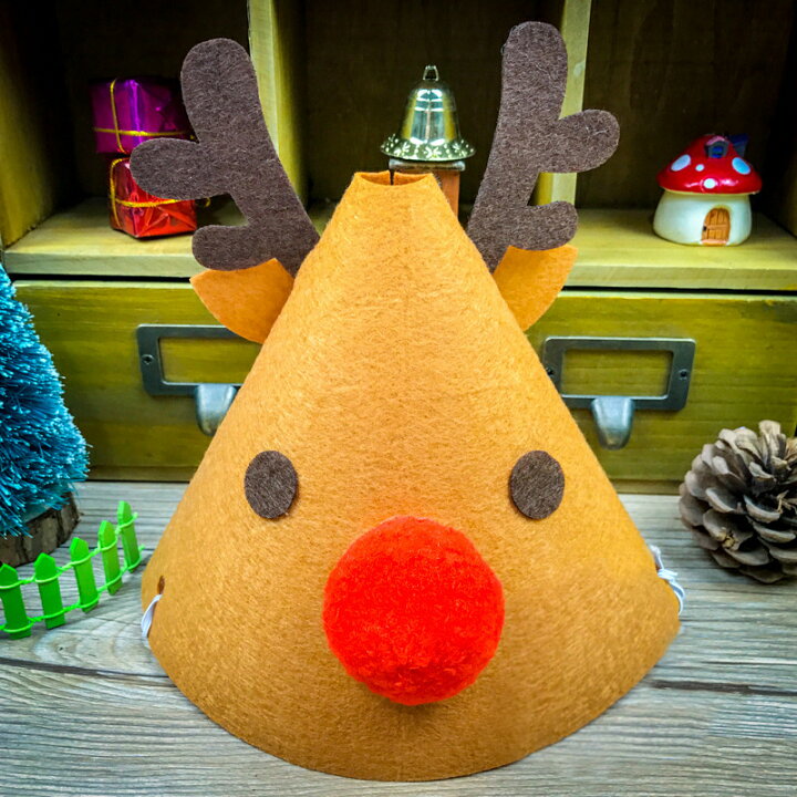 手作りクリスマス 100均フェルトでサンタ帽の作り方 ベビーみみねこ日誌