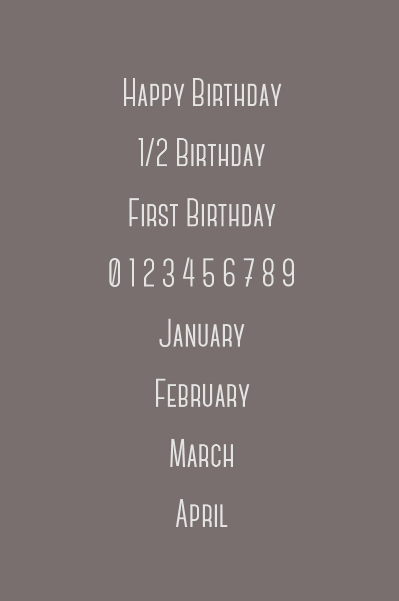 ファーストバースデーに使える！無料DLできるフォント10選ARCH DAYS