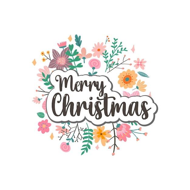 手描きのメリークリスマスとケーキ 文字と飾り イラスト素材6916074- フォトライブラリ