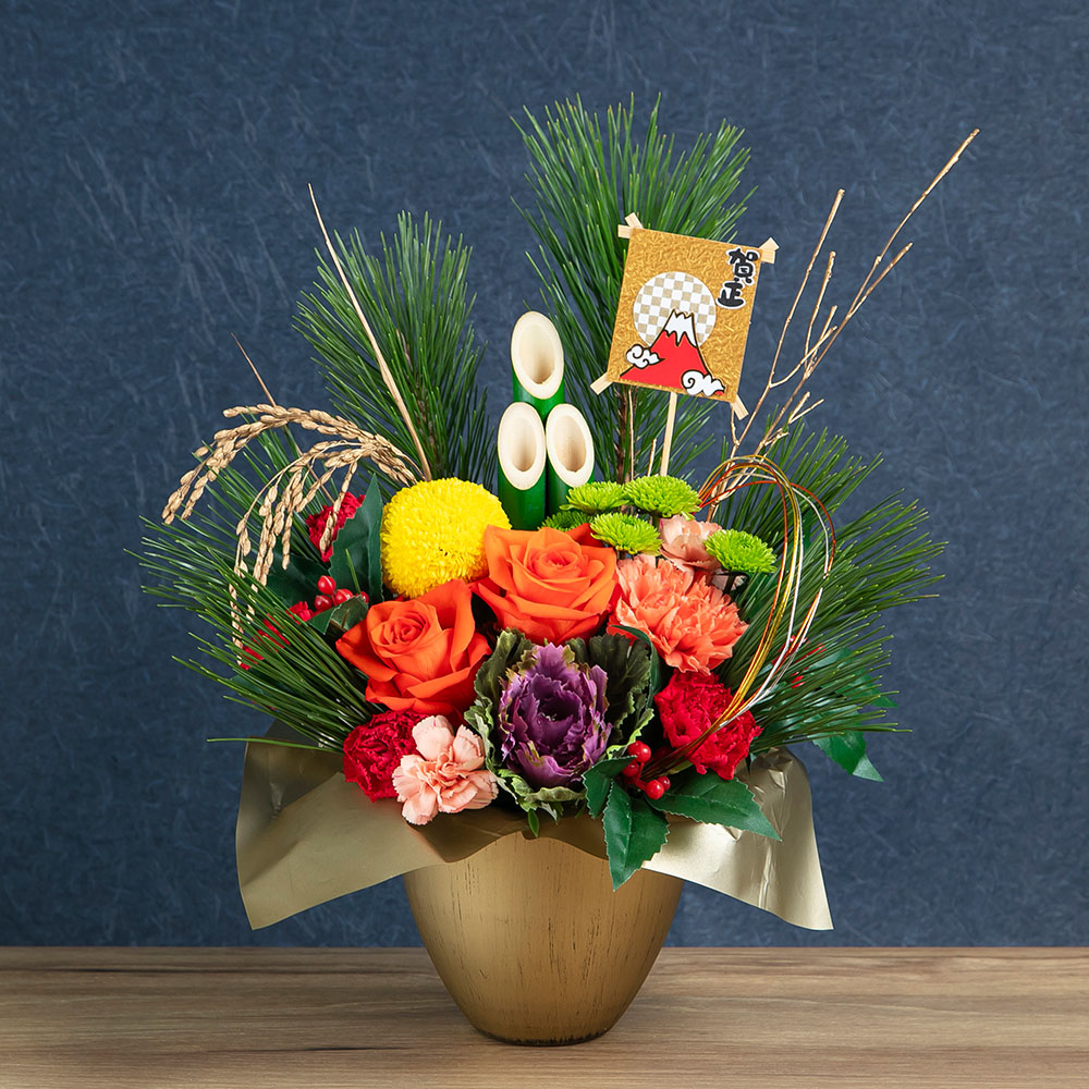 光触媒 しめ飾り 正月アレンジメント 新年飾り 正月飾り 新年アレンジ 迎春Mocha&Marche モカアンドマルシェ フラワーショップ