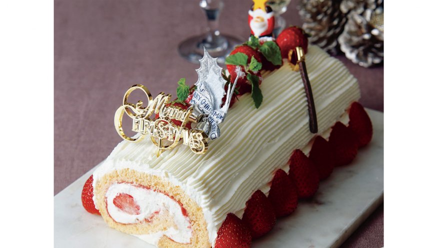 いちごサンタのブッシュ・ド・ノエル - おすすめレシピダイエー食の情報