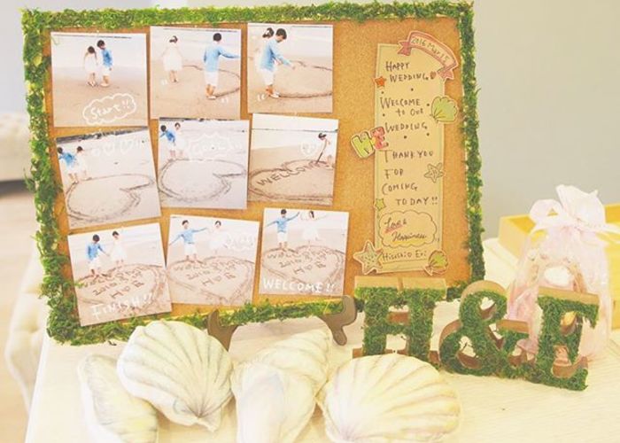 結婚式のオシャレなウェルカムスペースアイデア集 実例まとめ2024最新プロフィールムービー学園