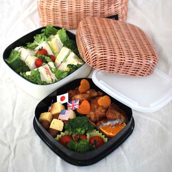ピクニックの必需品！ デザインオードブル３段重 ランチボックス お弁当箱 ３段重 お花見 ピクニック 行楽 ３段 新生活 おしゃれお弁当箱 オシャレ 男子 女子 花見 レジャー ファミリー 運動会 キッチン雑貨 おしゃれ ナチュラル キッチングッズ プレゼント 弁当