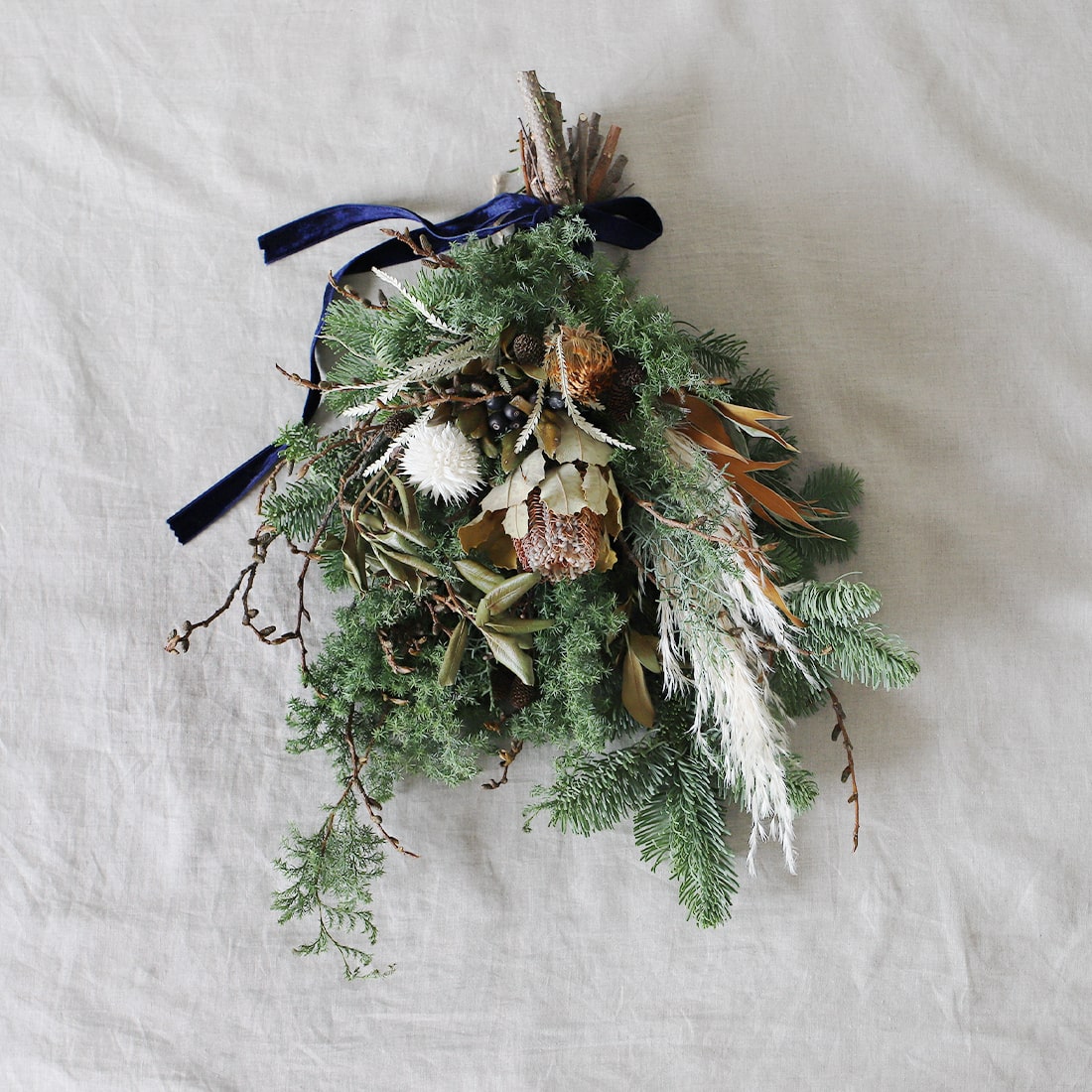 クリスマス飾りを手作りで！～クリスマススワッグ～輝くママハッピー・ノート.com