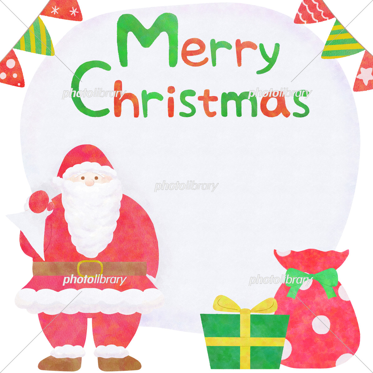 フレーム 広告 クリスマス サンタクロース ソリ 街並み 背景 シンプル 文字 英語 イラスト素材199587402- イメージマート