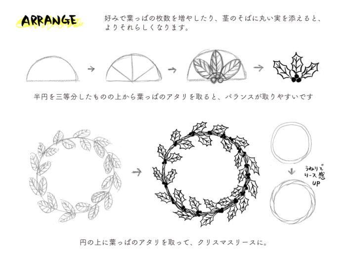 簡単♪可愛い柿さんのメッセージカード描き方