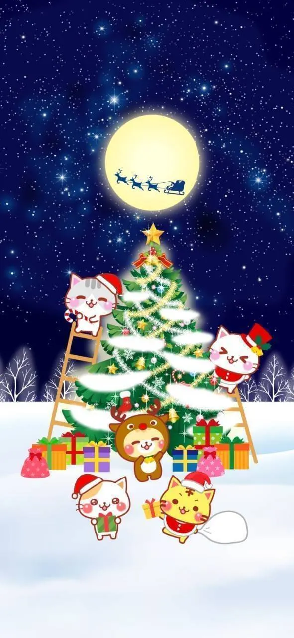 クリスマス・オーナメントきせかえ 壁紙プラスホーム公式