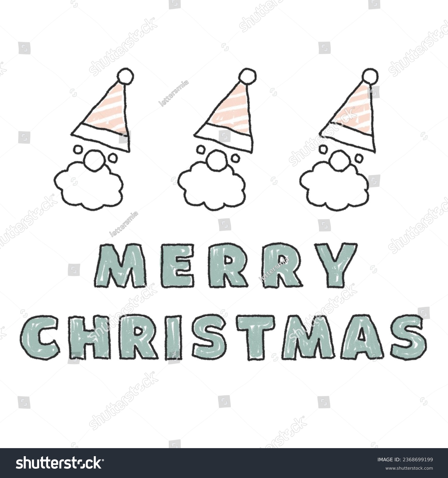 メリークリスマスのロゴ文字セット モノクロのイラスト素材70684484- PIXTA