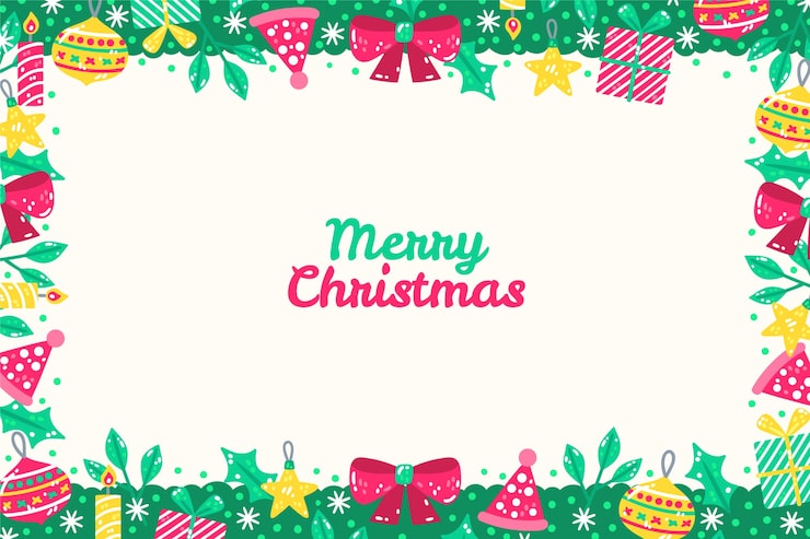 クリスマスフレーム 柊の飾り枠 囲み装飾 水彩イラスト ロゴ無し 横長 A3・A4比率 のイラスト素材70675500- PIXTA