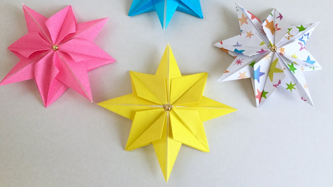 立体的な星形オーナメントの作り方ナベチンのパーティークラフトHappy Birthday Project ハピバ