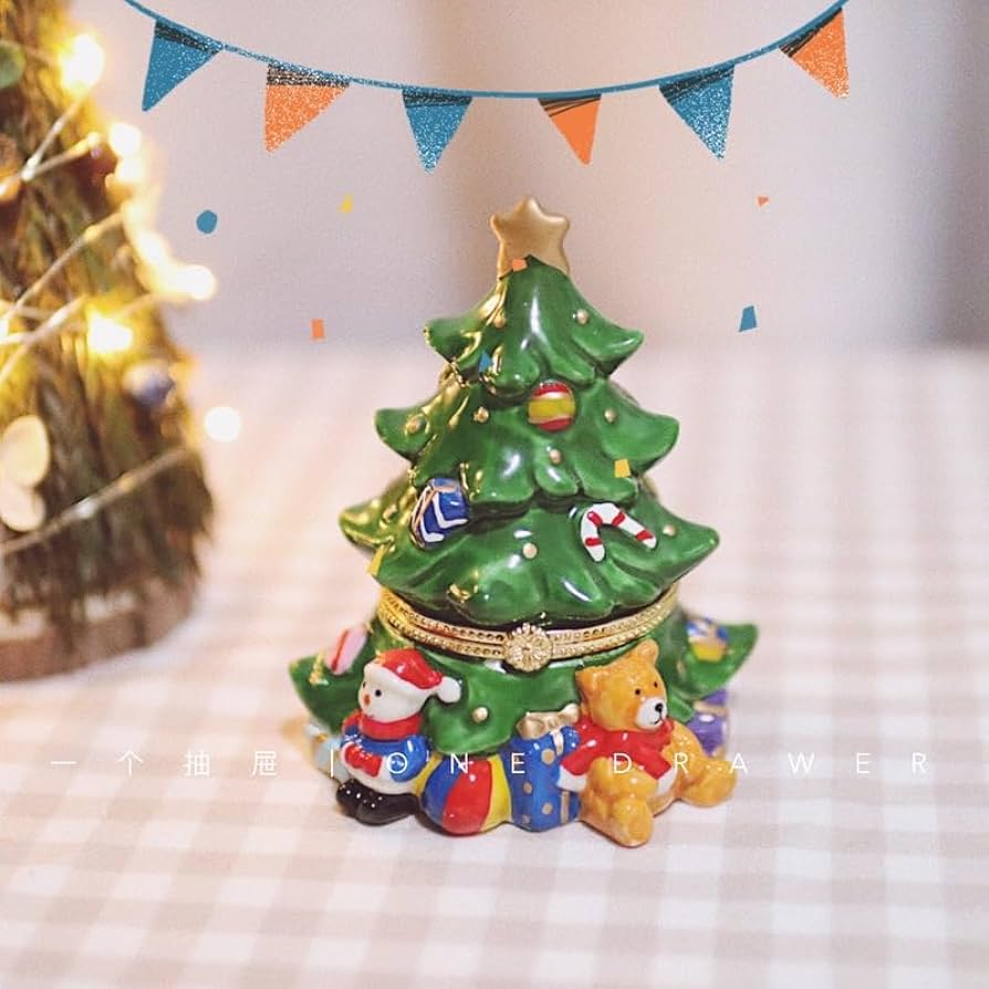 クリスマス 陶製デコレーションセット クリスマスツリー 置物 ランプシェード クリスマス飾り キャンドルライト 陶器 - 逍山窯 しょうざんがまminne byGMOペパボ 国内最大級のハンドメイド・手作り通販サイト