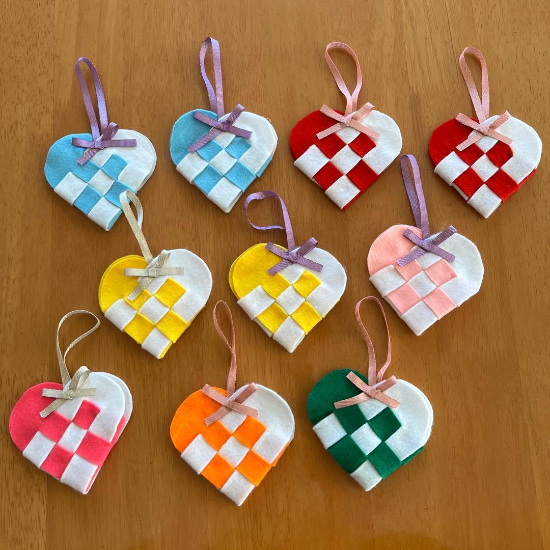 バレンタイン ぷっくりガーランド 飾り フェルト ガーランド osh 通販 5178305Creema クリーマ