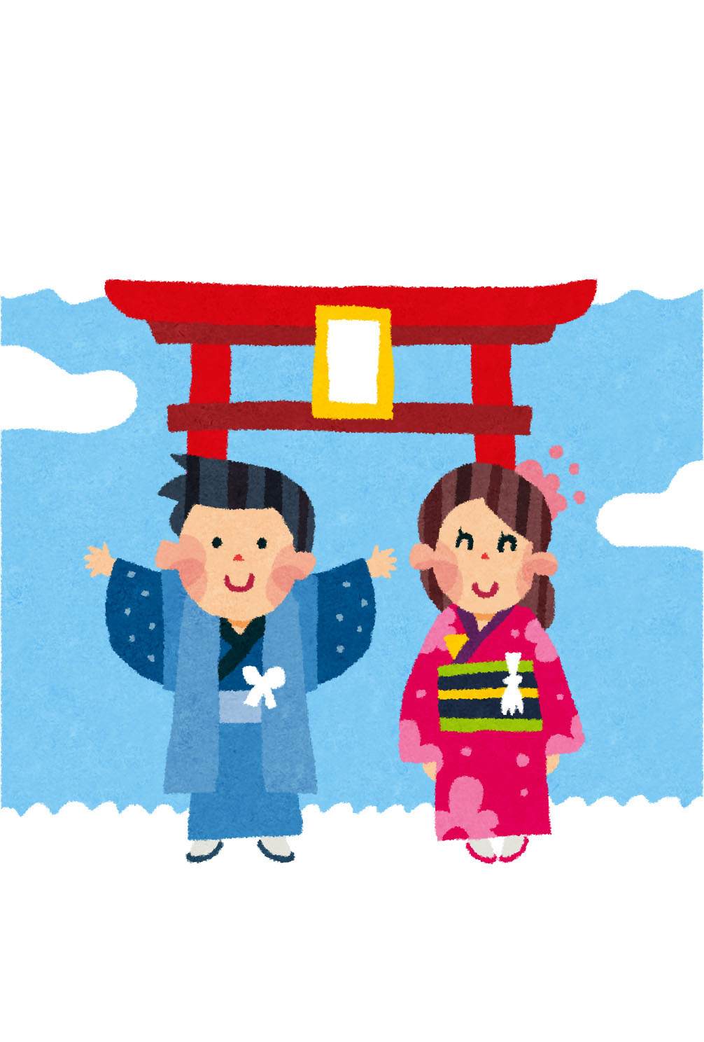 年賀状イラストお正月 羽子板 無料イラスト