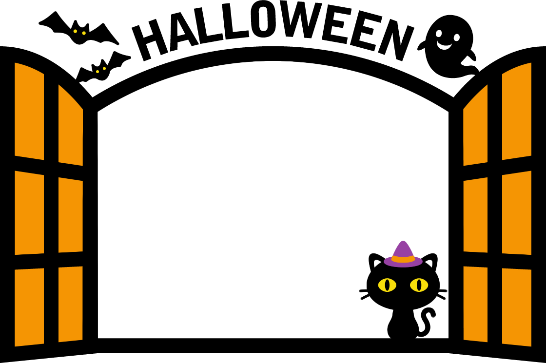 ハロウィーン フレーム2無料イラスト素材素材ラボ