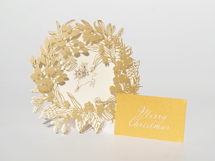 簡単かわいい 手作りクリスマスカードデザイン３種類手書きイラストメッセージカードミニカードマイルドライナーChristmas cardideas