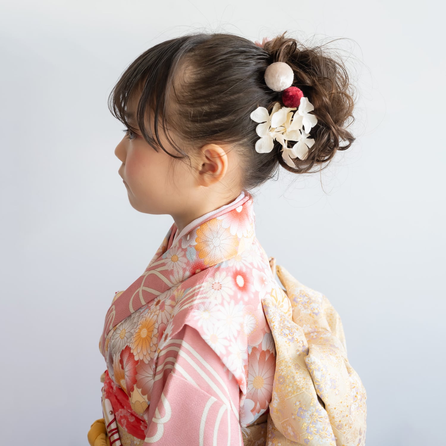 七五三7歳 3歳髪飾りF ドライフラワー風ヘッドドレスピンク 白 人気の髪型編み込みアップヘアアレンジ 卒園式 ハーフ成人式振袖 小学生女の子卒業式袴 ジュニア袴 お祝いギフトにもぴったりの全商品プレゼントラッピング発送＊代々木 新宿ハーフ成人式袴着付け着物レンタルらふりじー