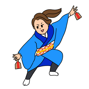 お祭りのイラストNo.14『盆踊り・やぐら太鼓』 無料のフリー素材集 花鳥風月