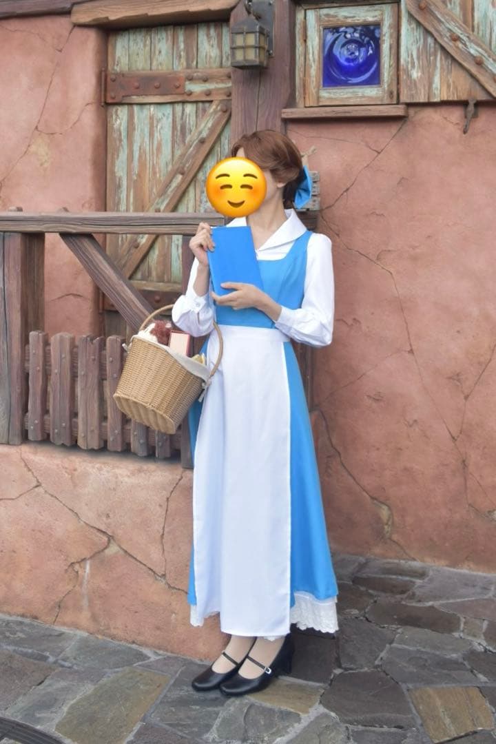 受注 美女と野獣 町娘ベル 仮装 Dハロ コスプレ ハロウィン 4点セット