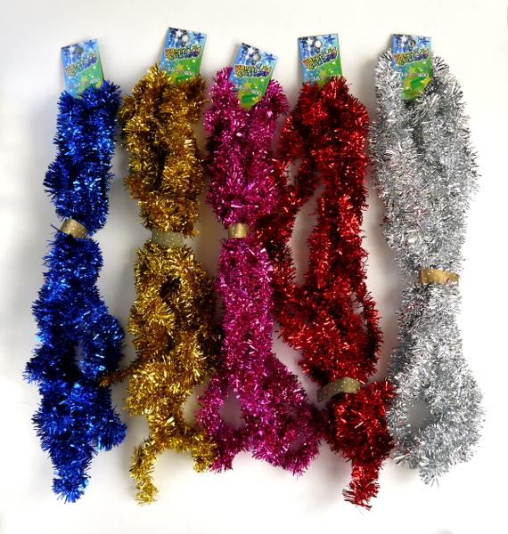 スターモール、ティンセルモール、柊モールなどのモール飾り