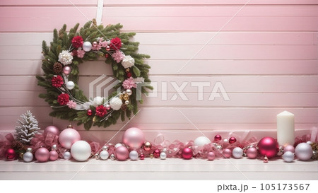 ☆frozenページ☆ホワイトローズと小花のシルバーリボン入り豪華大リース M様専用 シルバーのクリスマスリース │ KRANS