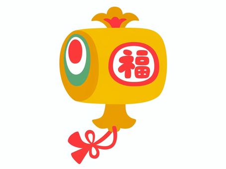 小槌を振って小判を出すシーンの無料イラストイラストセンタ