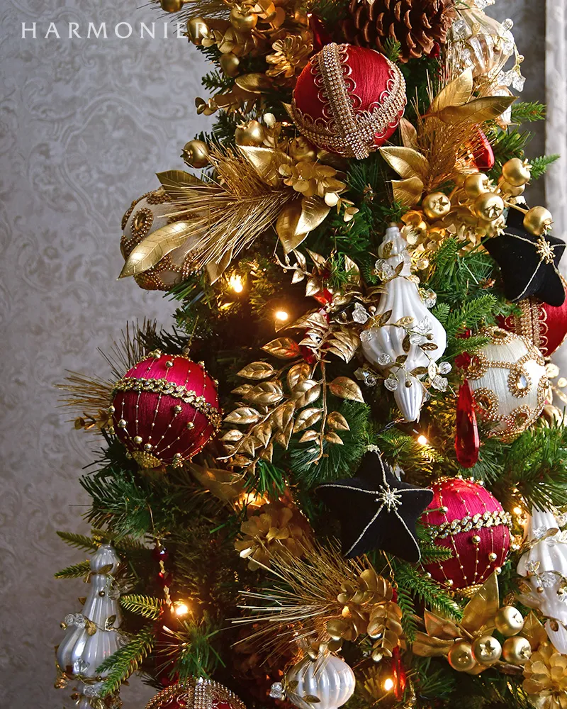 クリスマス飾り羊毛繊維ツリーオーナメントウールボール36個北欧飾りボールデコレーションエレガントフェルト