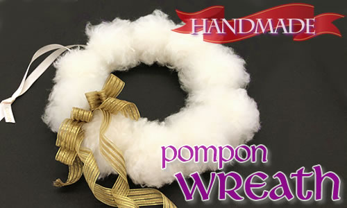 ポンポンリースの作り方！簡単に作れるかわいい「もこもこリース」♪Let's！ガーデニンGooooods♪