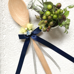 Amazon.co.jp: 東亜金属 Toa ビッグウェディングスプーン ファーストバイト 全長約39cmゴールド結婚式挙式パーティーにリボン付き箱入りサムシングブルー100-068: ホーム＆キッチン