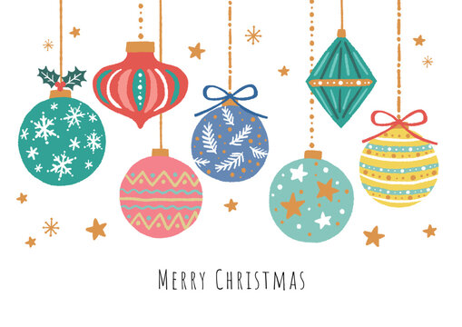 クリスマス飾りイラストレイン🚂 - イラスト無料素材
