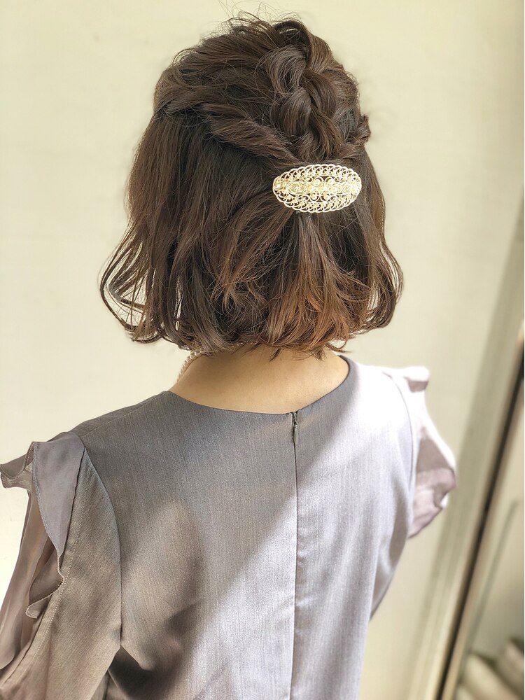初心者アレンジ 超簡単お呼ばれヘア-不器用さん向けハーフアップ- HAPiCO