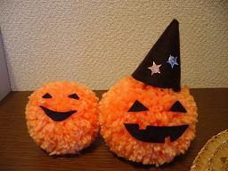 毛糸のポンポン ハロウィン飾り＊おばけこいとの Handmade Life