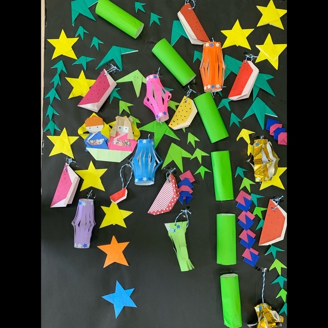 No.554 壁面 七夕短冊飾り保育のひきだし ～こどもの可能性を引き出すアイデア集～