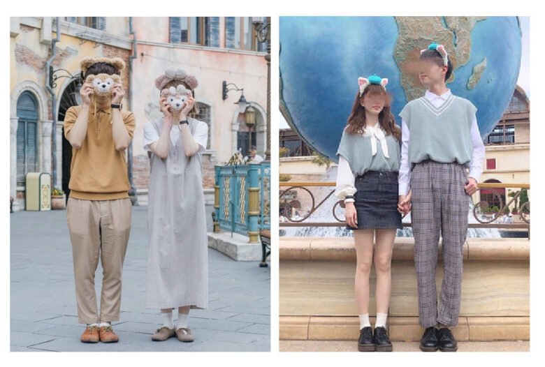 秋冬の絶対カップルコーデ：ディズニーのシミラールック