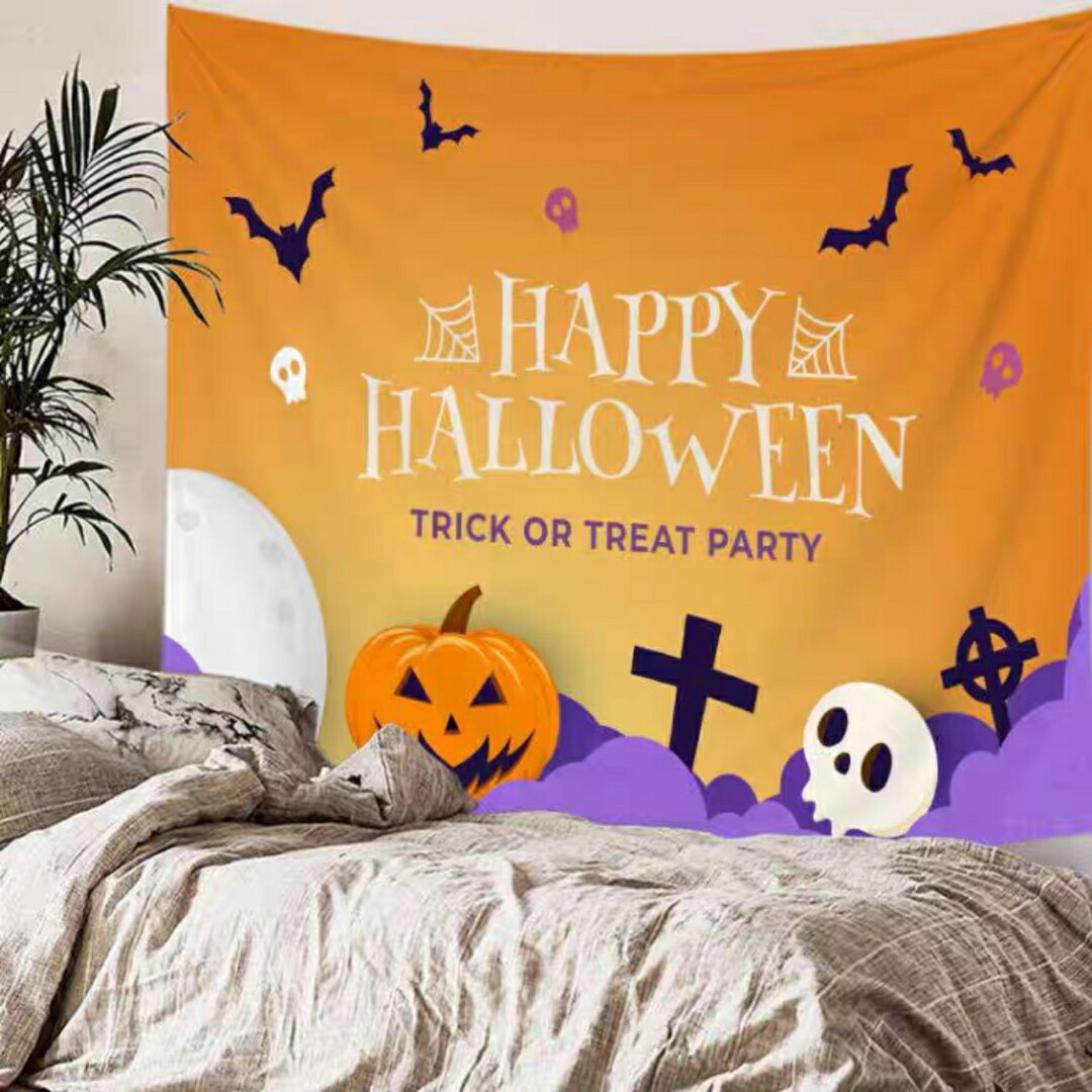 送料無料200×150cm かわいい こわくない ハロウィン 背景布 タペストリー 大判 飾り おしゃれ 撮影用 背景 コスプレ : 雑貨と タペストリーの Five Star - 通販 - Yahoo!ショッピング