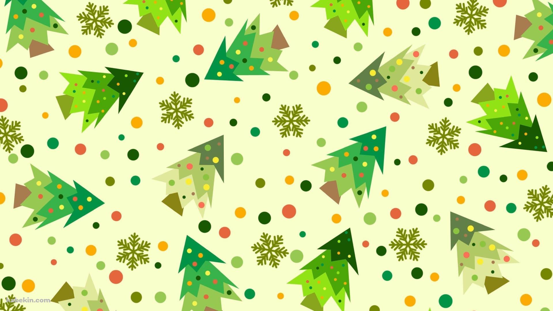 フリーイラストクリスマスツリーとソリに乗るサンタとトナカイのクリスマス背景でアハ体験GAHAG著作権フリー写真・イラスト素材集 -GAHAG著作権フリー写真・イラスト素材集