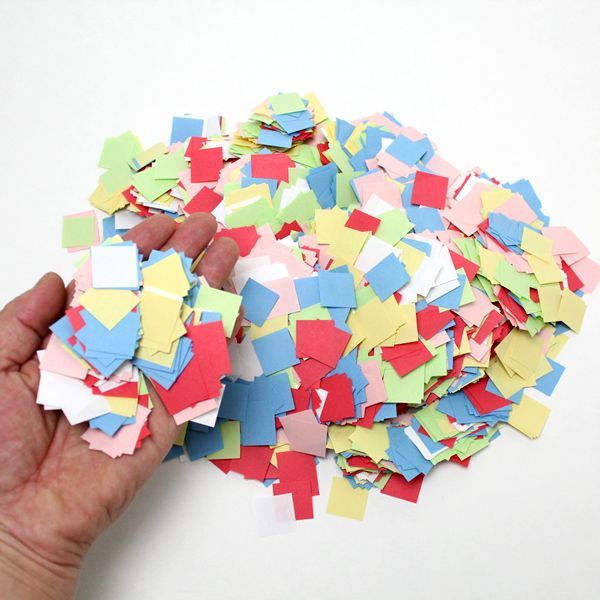 紙吹雪を作ってみた包装資材の専門店アサミのブログ