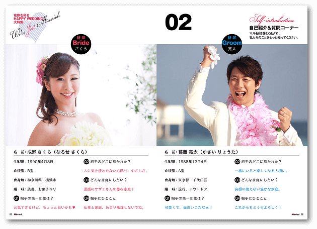 結婚式で絶対盛り上がる質問項目60選 ~プロフィールブックや席次表に～Can marie キャンマリエ