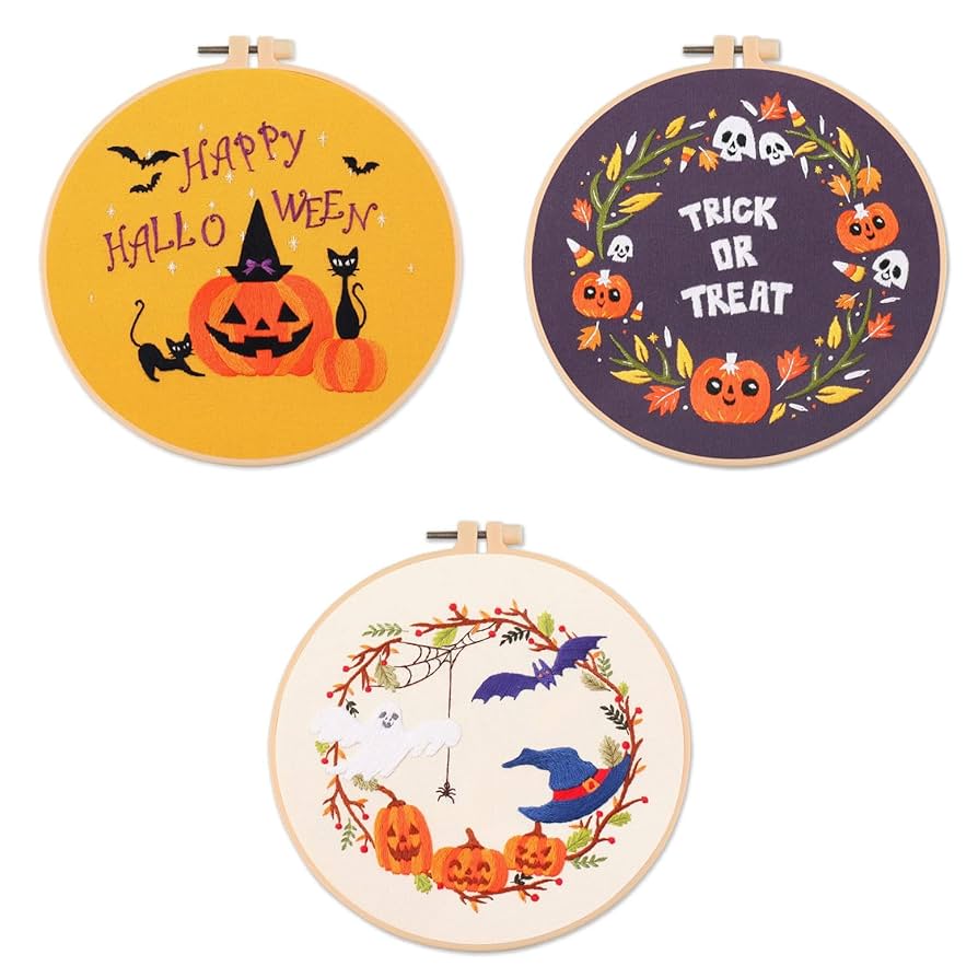 クロスステッチキット』可愛いハロウィンパーティ ハロウィン刺繍キット㉚ キット ポコアポコ 通販 18230889Creema クリーマ