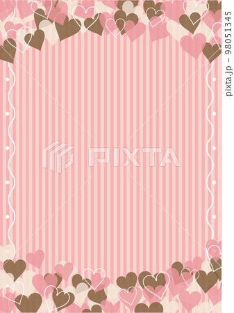 バレンタイン 縦 ポストカード イラスト素材4741851- フォトライブラリ