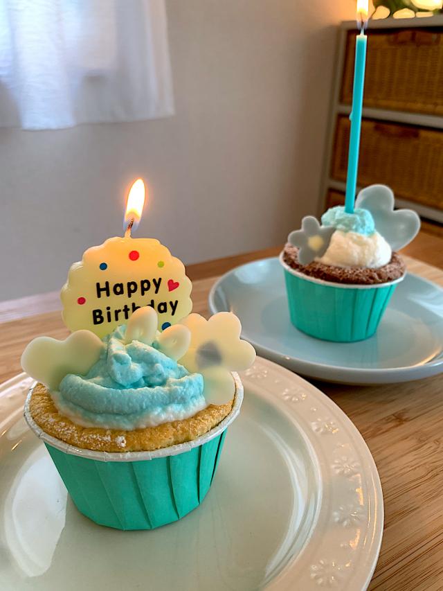 カップケーキでつくる誕生日ケーキレシピ