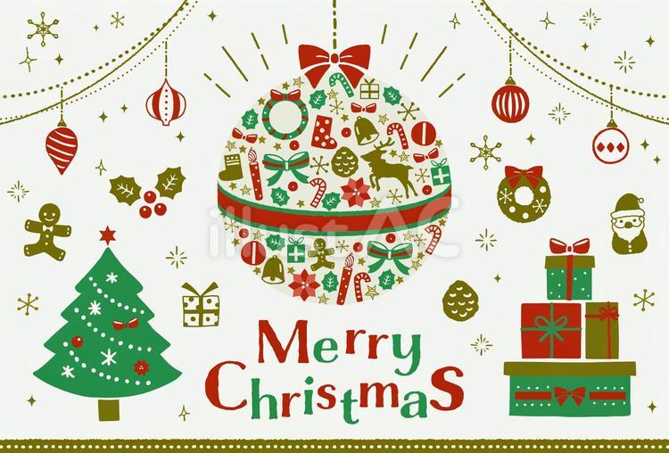 かわいいクリスマス カード デザイン イラスト雪だるまの写真素材・画像素材 Image 31036480