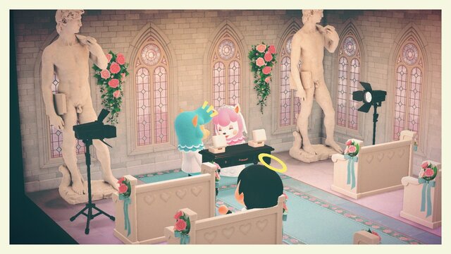 カイゾーとリサ登場！あつ森ジューンブライドイベントのレイアウト♪あつまれどぶつの森実況