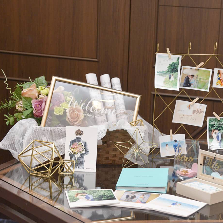 ウェルカムスペースを華やかにしてくれる﻿『フォトパネル』の作り方をご紹介♡詳しくはウェディングニュースのインスタグラムでチェックしてみてね♩