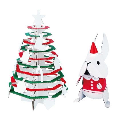 クリスマス工作キットトナカイソリイタリア製ボーネルンドダンボール