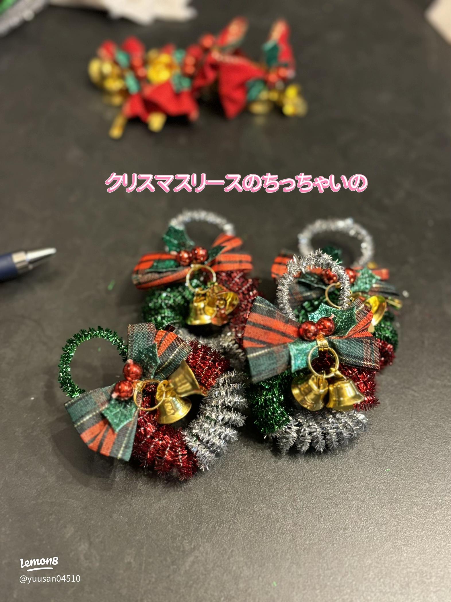 ハギレで簡単♪クリスマスリースの作り方maffon